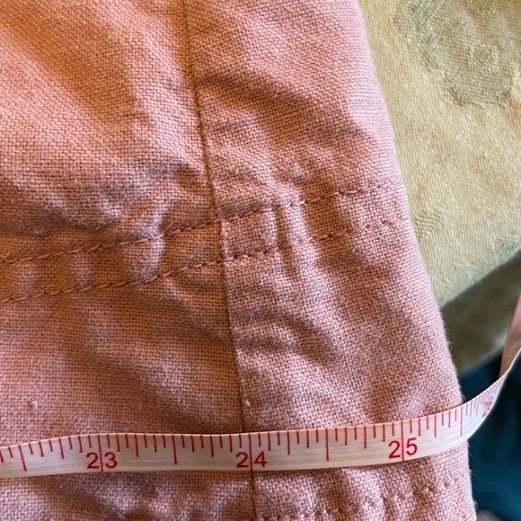 LOFT Dusty Rose Pink Petite Button Up / Down Utility Jacket Cotton & Linen XSP - Picture 12 of 16